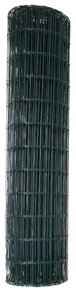 vidaXL Euro Fence Πράσινος 1x25 μ Σίδερο