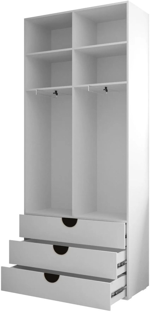 Ντουλάπα Inova IV 2D3SZ Δίφυλλη-Cashmere - Χρυσό