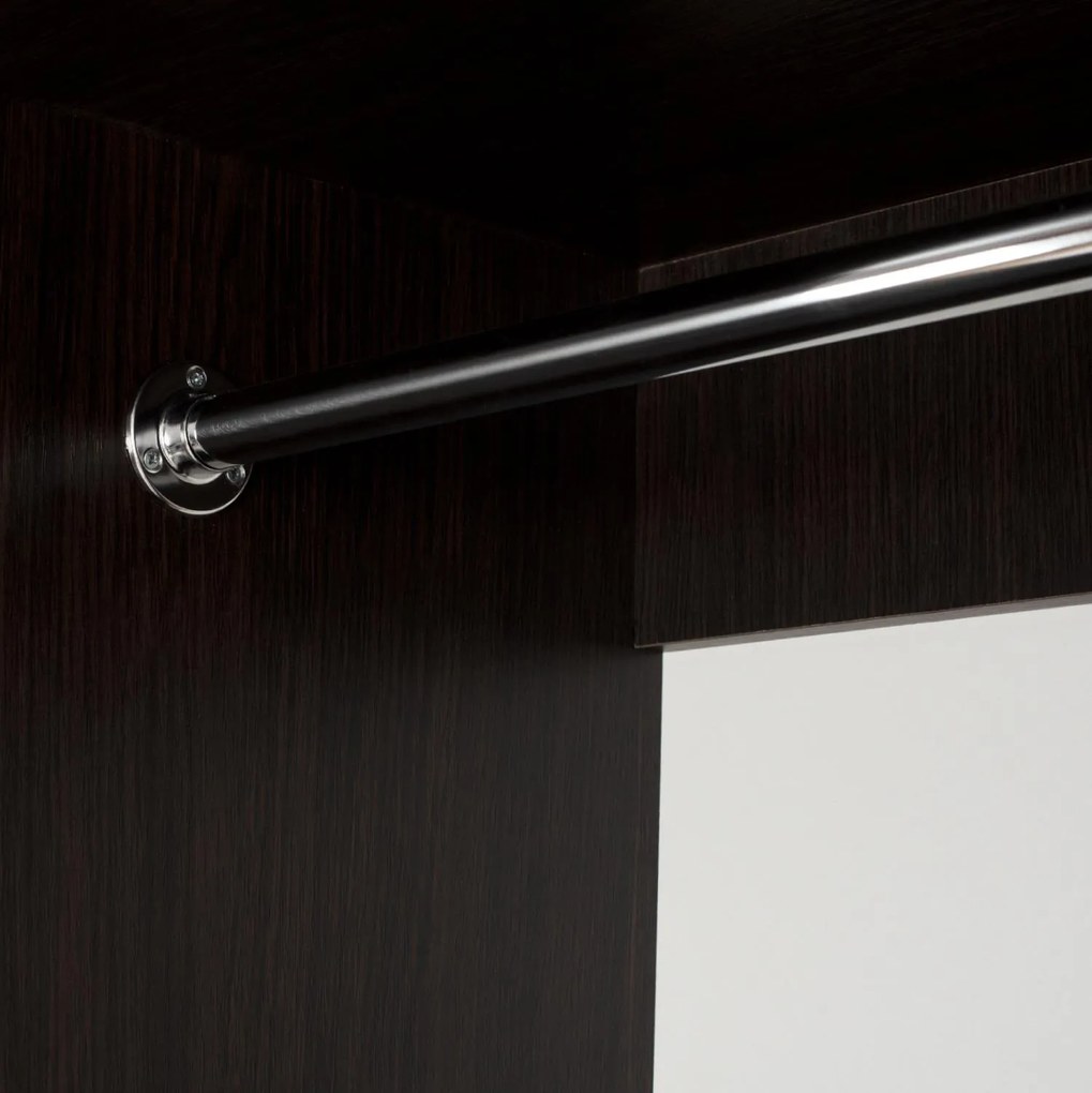 Ντουλάπα Συρόμενη ADLER Δίφυλλη με Καθρέπτη Wenge 160x60x210Υεκ. 160x60x210 εκ.