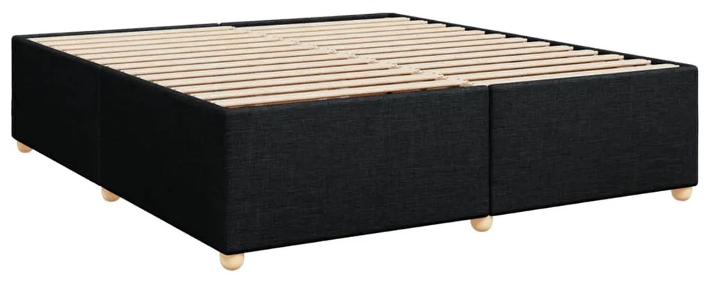 ΚΡΕΒΑΤΙ BOXSPRING ΜΕ ΣΤΡΩΜΑ ΜΑΥΡΟ 200X200 ΕΚ. ΥΦΑΣΜΑΤΙΝΟ 3285403