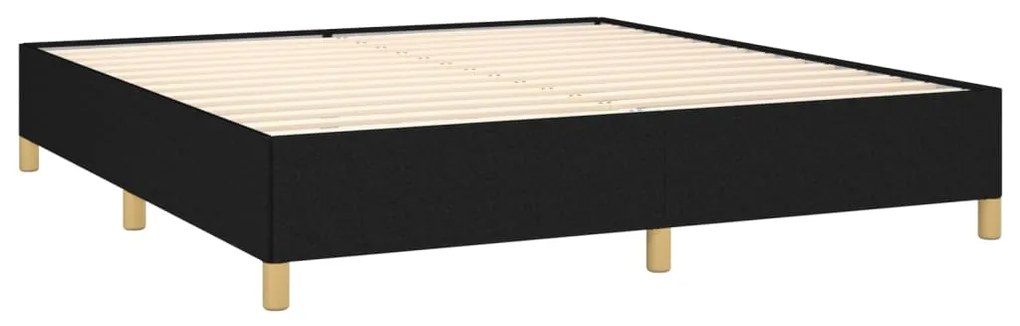 Σκελετός Κρεβατιού Χωρίς Στρώμα Μαύρο 160x200 εκ.Υφασμάτινο 3120971