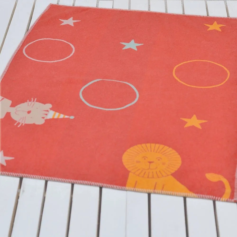 Κουβέρτα Βρεφική DF-LILI 6631-11 Red Vesta Home Κούνιας 100x140cm 100% Cotton