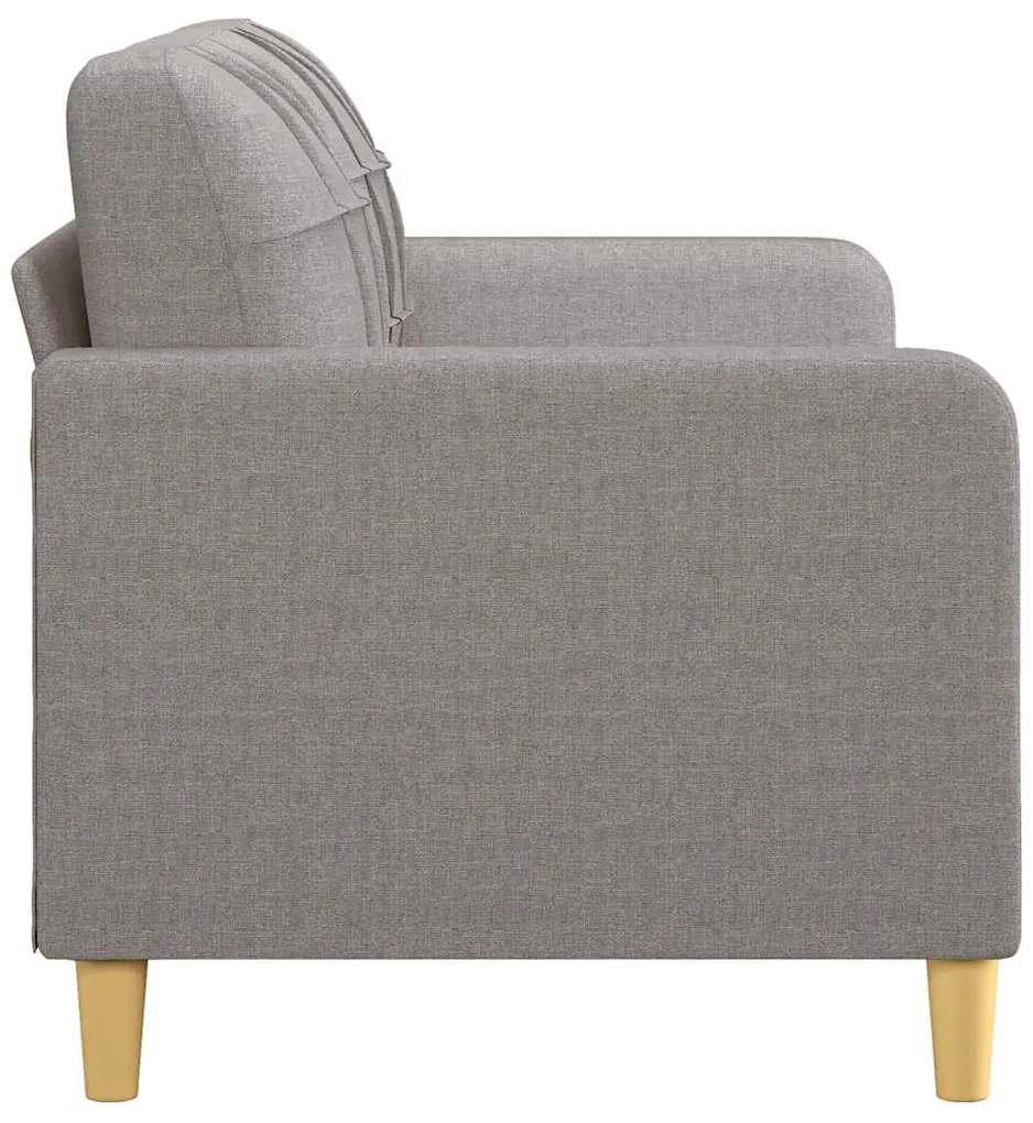 vidaXL Καναπές Διθέσιος Taupe 140 εκ. Υφασμάτινος