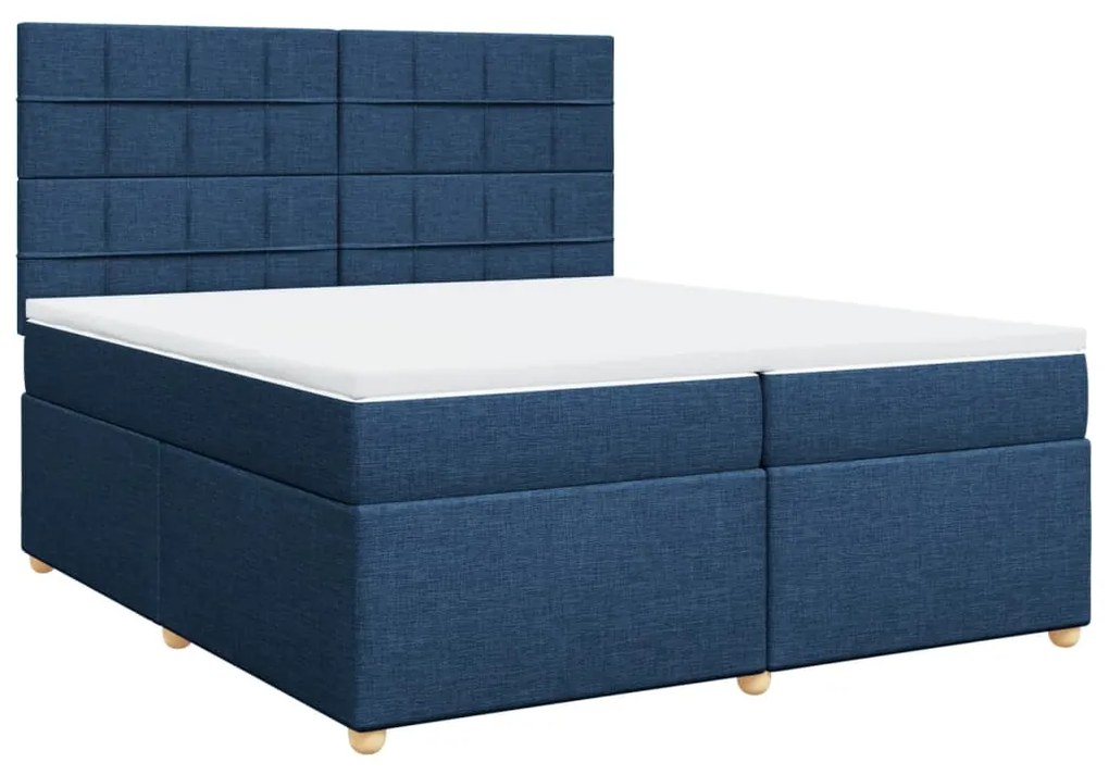 ΚΡΕΒΑΤΙ BOXSPRING ΜΕ ΣΤΡΩΜΑ ΜΠΛΕ 200X200 ΕΚ. ΥΦΑΣΜΑΤΙΝΟ 3291393