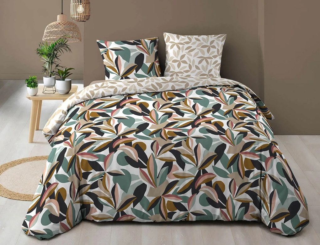 Σετ Υπέρδιπλη Παπλωματοθήκη &amp; 2 Μαξιλαροθήκες Lavinia Douceur d'intérieur από βαμβάκι 57TC, με διαστάσεις 220x240cm