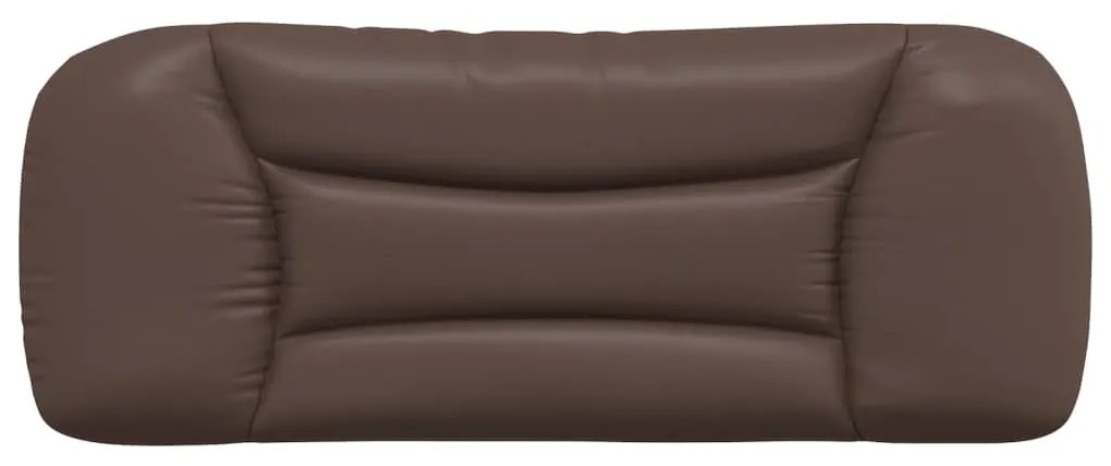 vidaXL Μαξιλάρι για Κεφαλάρι Hvar Καφέ 100 εκ. από Συνθετικό Δέρμα