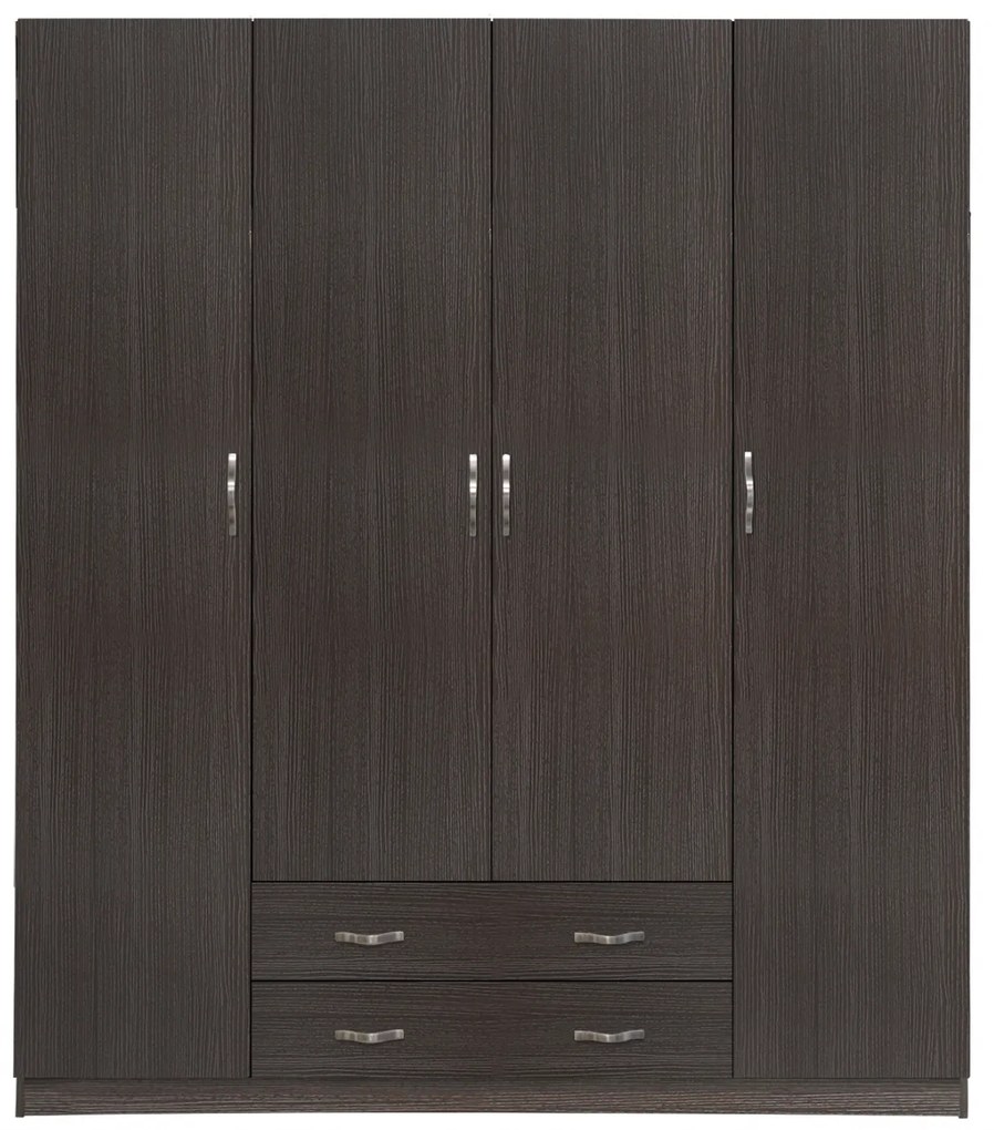 ΝΤΟΥΛΑΠΑ 4ΦΥΛΛΗ ΜΕ 2 ΣΥΡΤΑΡΙΑ AZALEA 200x55.5x180Υ εκ. HM353.01 ZEBRANO