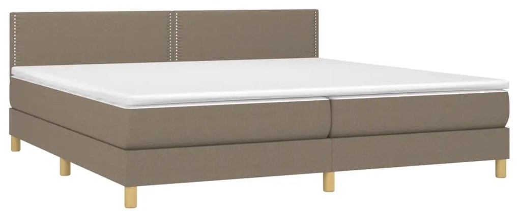 ΚΡΕΒΑΤΙ BOXSPRING ΜΕ ΣΤΡΩΜΑ TAUPE 200X200 ΕΚ. ΥΦΑΣΜΑΤΙΝΟ 3140565