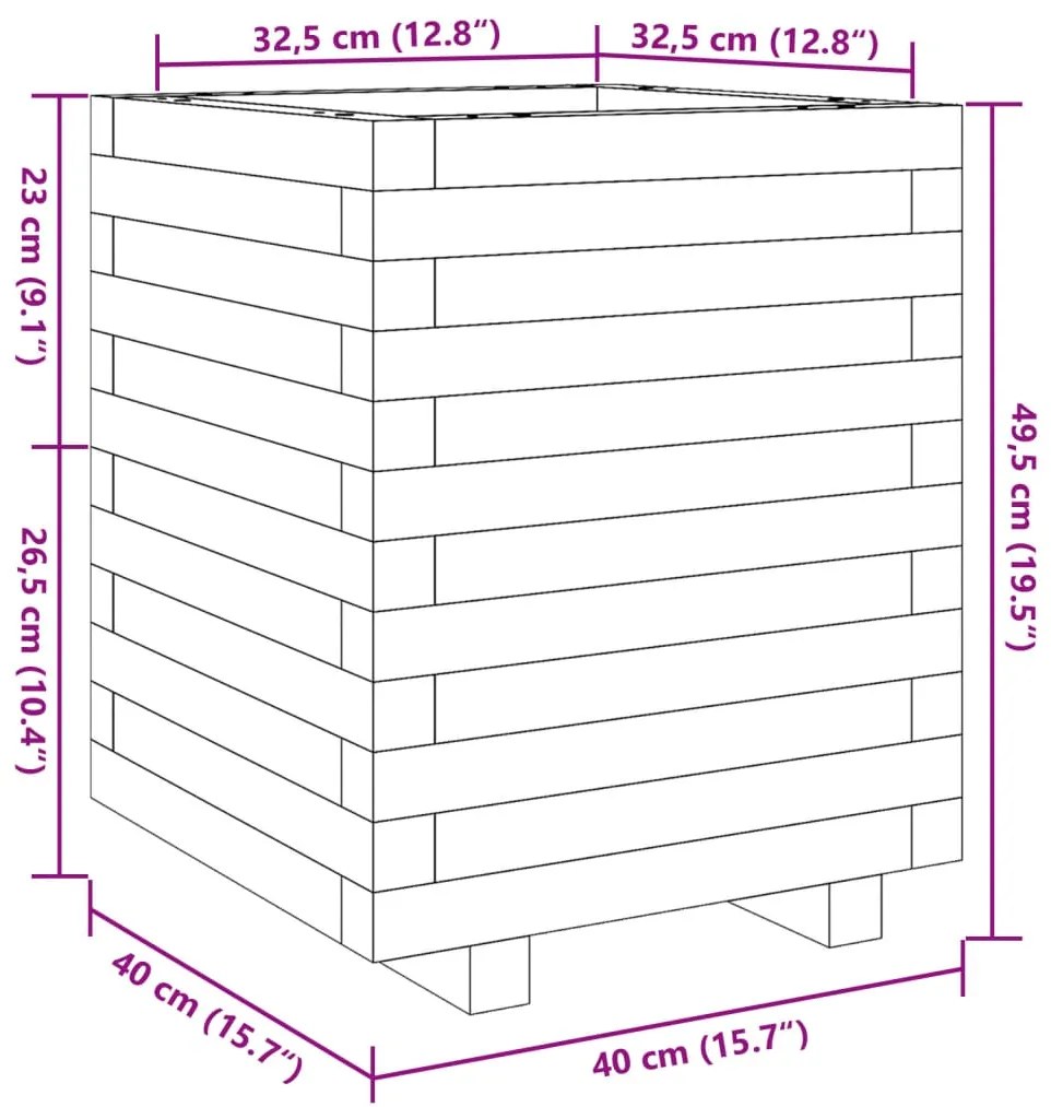 ΖΑΡΝΤΙΝΙΕΡΑ 40X40X49,5 ΕΚ. ΕΜΠΟΤΙΣΜ. ΞΥΛΟ ΠΕΥΚΟΥ 3282513