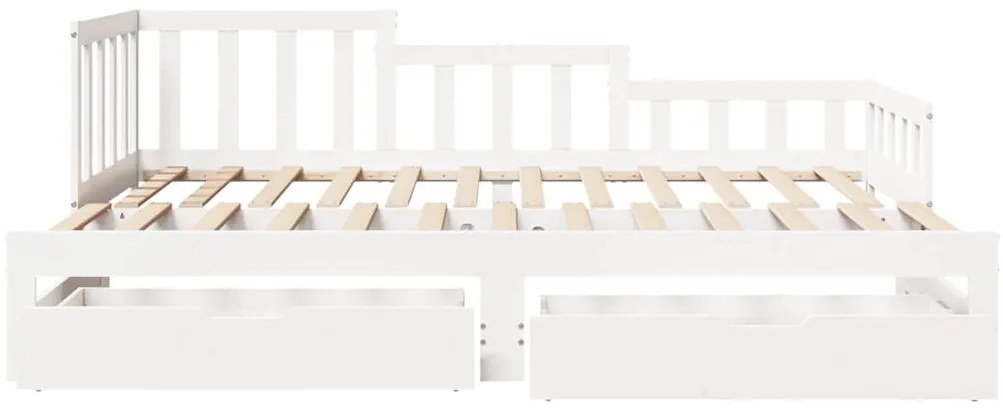 vidaXL Καναπές Κρεβάτι Συρόμενος Χωρίς Στρώμα 80x200 εκ. &amp; Συρτάρια