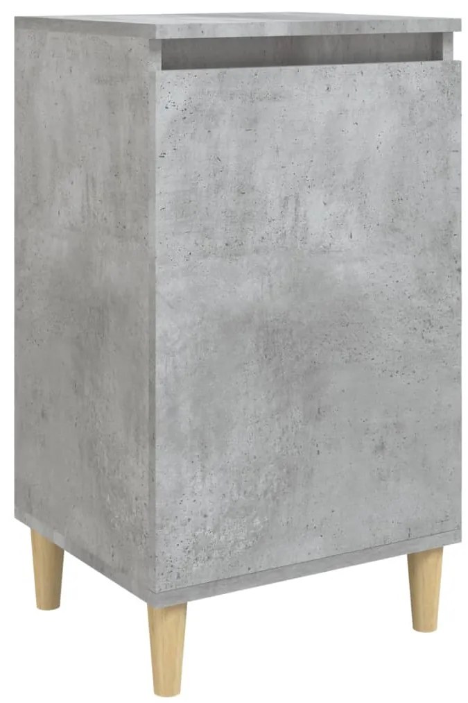 vidaXL Κομοδίνο Γκρι Σκυρ. 40x35x70 εκ. από Επεξεργασμένο Ξύλο