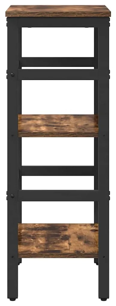 vidaXL Ράφι Βιβλίων Καπνιστό Δρύς 40 x 29,5 x 81 εκ Επεξεργασμένο ξύλο