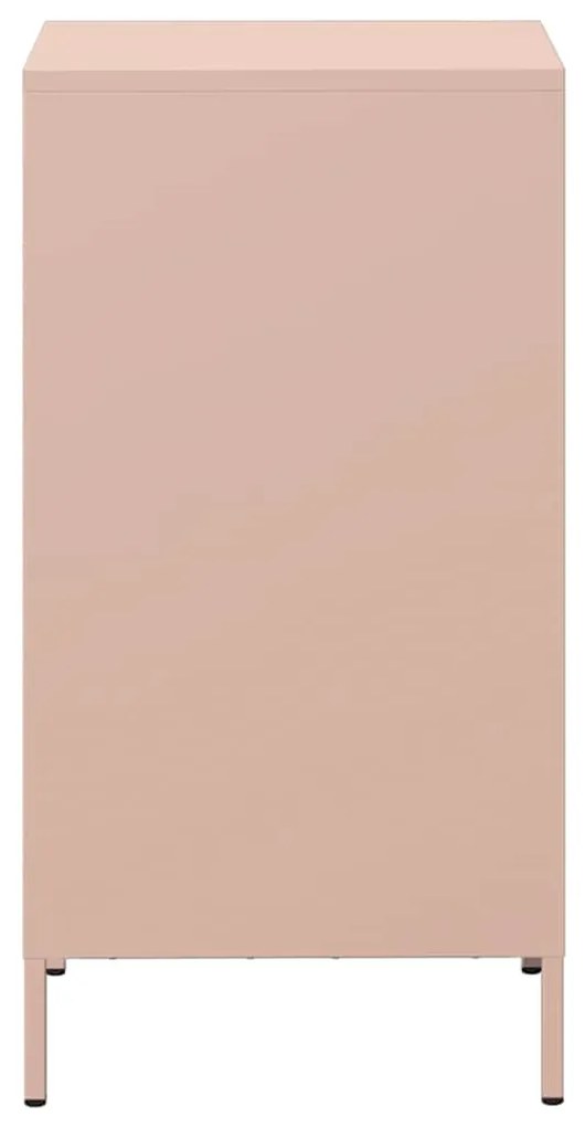 vidaXL Ντουλάπι Ροζ 35x39x73,5 εκ. από Χάλυβα Ψυχρής Έλασης