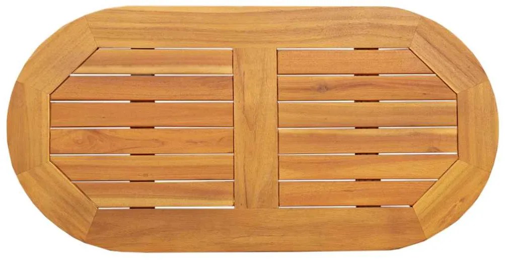 vidaXL Επιφάνεια Τραπέζι 80x40x2,2 cm Ωοειδής Μασίφ Ξύλο Ακακίας