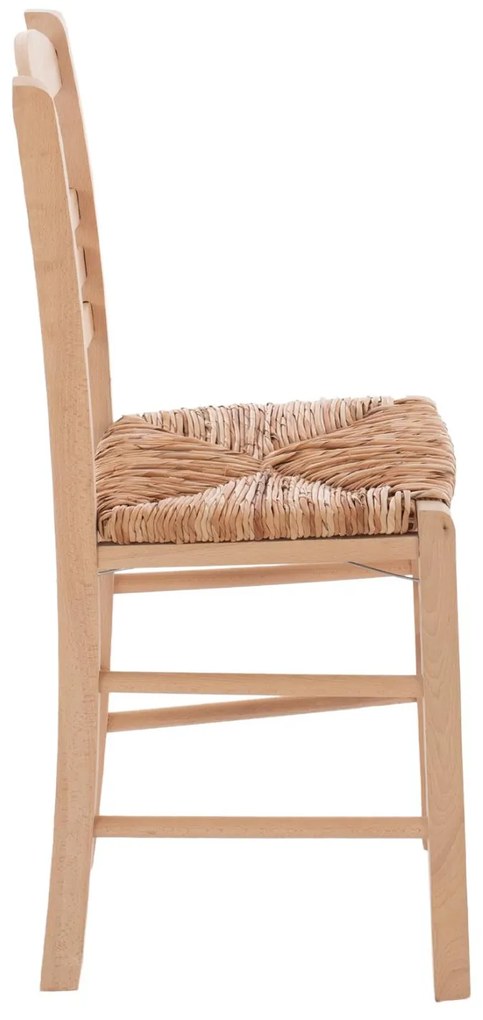 Καρέκλα JHETT C10369.02 Επιλοχία με Ψάθα Άβαφη 40.5x43x88 εκ.
