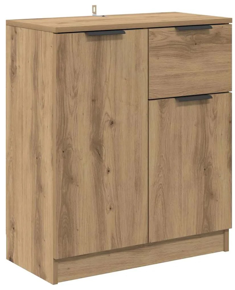 vidaXL Πλαϊνό γραφείο artisan δρυς 60 x 30 x 70 εκ. Επεξεργασμένο ξύλο