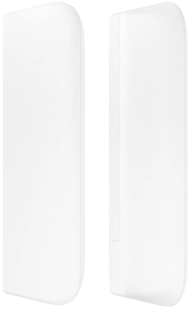 vidaXL Κεφαλάρι με Πτερύγια Λευκό 203x16x78/88 εκ. Συνθετικό Δέρμα