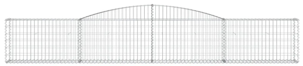 vidaXL Συρματοκιβώτια Τοξωτά 20 τεμ. 400x30x60/80 εκ. Γαλβαν. Ατσάλι