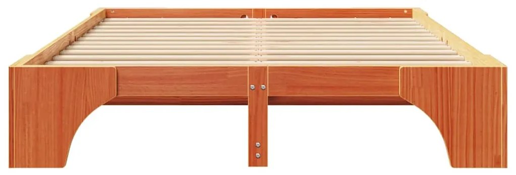 vidaXL Κρεβάτι Καφέ Σαπούνι 150x200 εκ Μασίφ Ξύλο Πεύκου