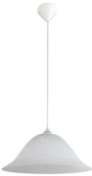 Κρεμαστό Φωτιστικό Οροφής 1xΕ27 Γυαλί Φ37cm PDA 105 Arlight-83485-Λευκό 0083485