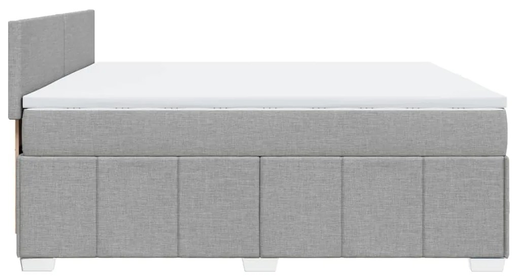 ΚΡΕΒΑΤΙ BOXSPRING ΜΕ ΣΤΡΩΜΑ ΑΝΟΙΧΤΟ ΓΚΡΙ 180X200 ΕΚ. ΥΦΑΣΜΑΤΙΝΟ 3289440