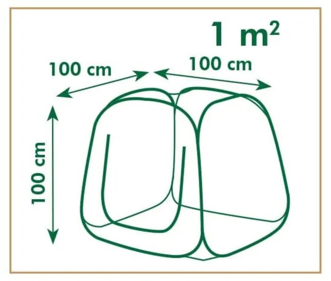 Nature Θερμοκήπιο Pop up 100 x 100 x 100 εκ. 6020409  - Πράσινο