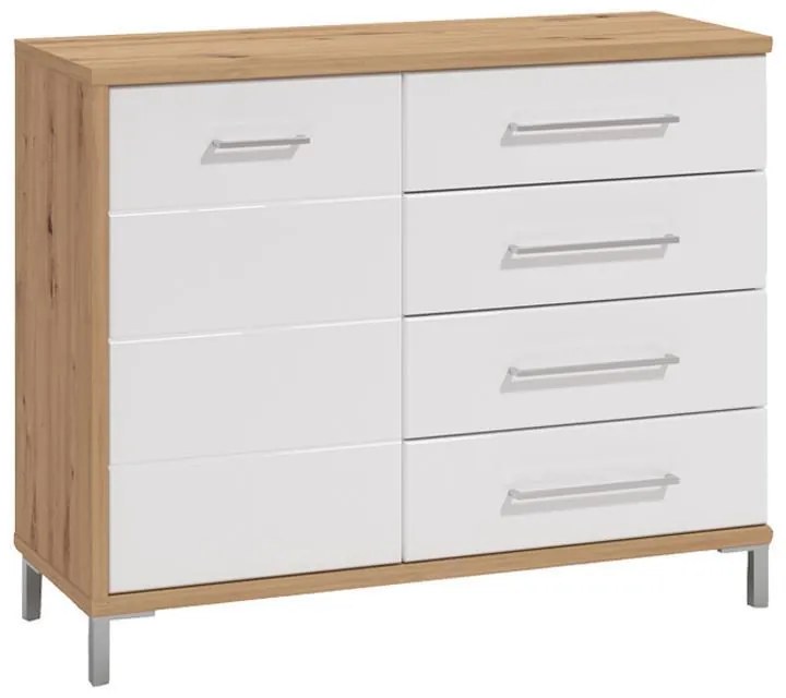 Comota - Sideboard Mondego 2K4F Artisan - White Lacque 108*40*87 cm