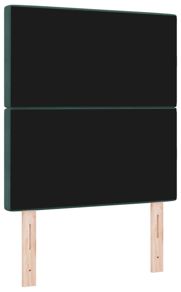 vidaXL Βελούδινο Κεφαλάρι Argyle Σκούρο πράσινο 80 cm Βελούδο