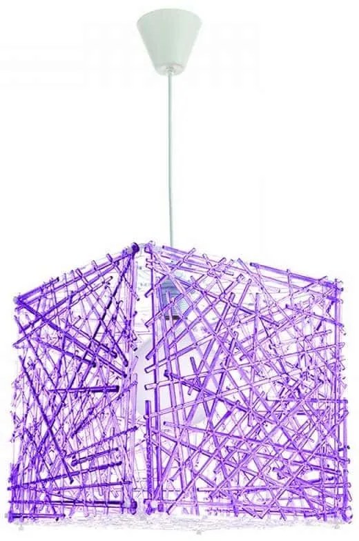 Φωτιστικό Οροφής 4339 30x30cm 1xΕ27 Purple Inlight