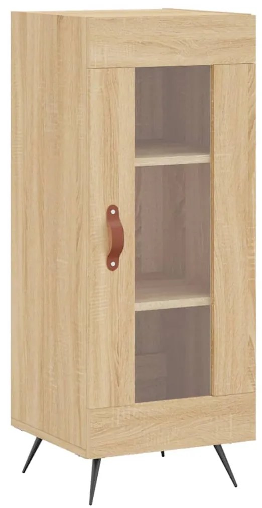 vidaXL Μπουφές Sonoma δρυς 34,5 x 34 x 180 εκ. από Επεξεργασμένο Ξύλο