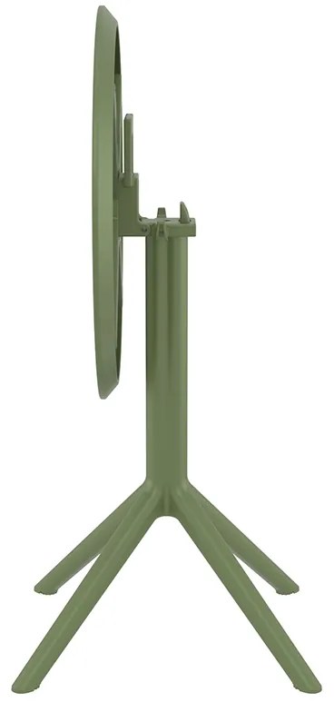 SKY OLIVE GREEN Φ60X74ΕΚ. ΤΡΑΠΕΖΙ ΠΤΥΣ/ΝΟ ΠΟΛ/ΝΙΟΥ