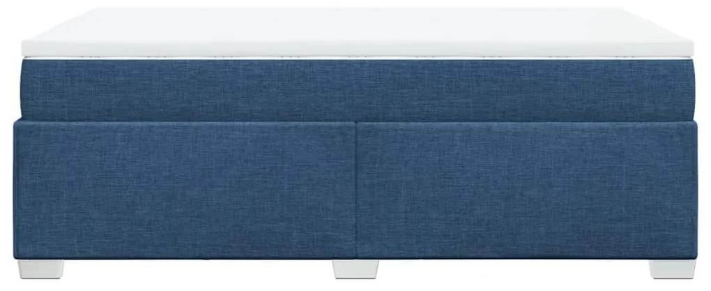 ΚΡΕΒΑΤΙ BOXSPRING ΜΕ ΣΤΡΩΜΑ ΜΠΛΕ 120X190 ΕΚ. ΥΦΑΣΜΑΤΙΝΟ 3285122