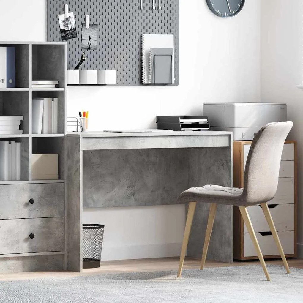 vidaXL Γραφείο Γραφής Γκρι τσιμέντου MDF 100 x 50 x 76 εκ.