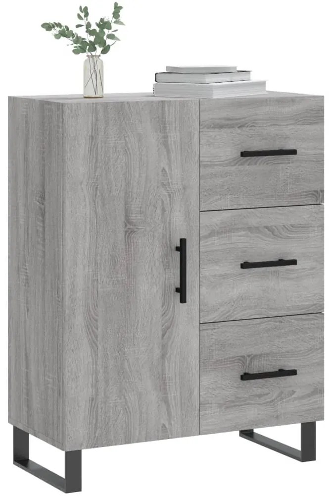 vidaXL Ντουλάπι Γκρι Sonoma 69,5 x 34 x 90 εκ. από Επεξεργασμένο Ξύλο