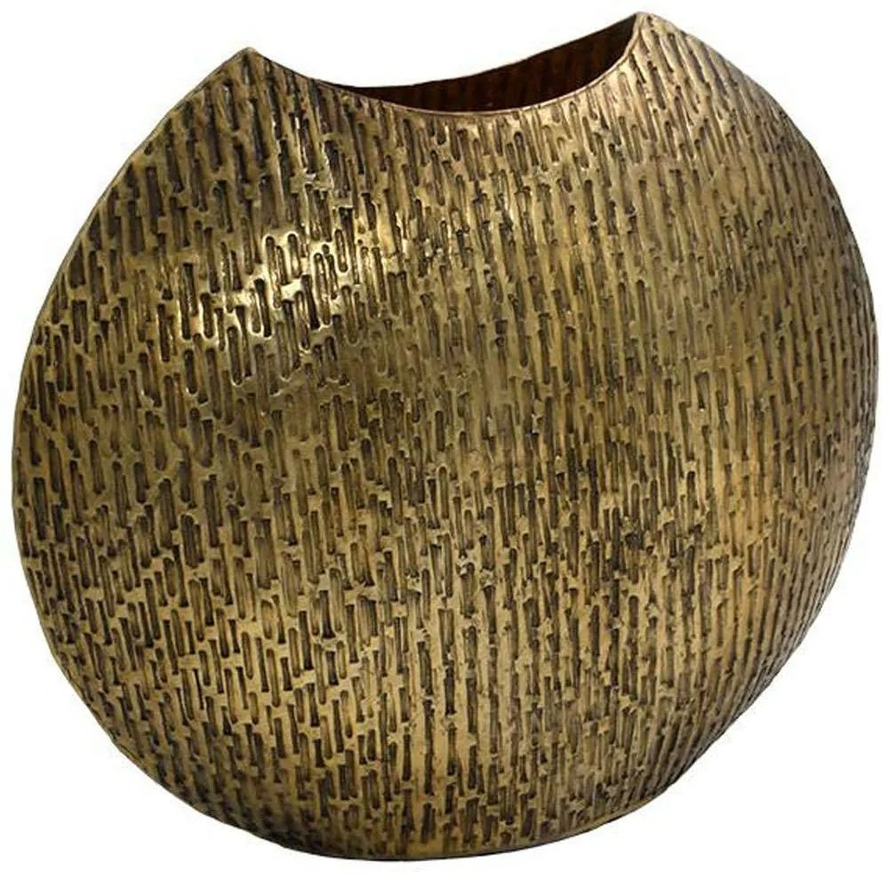 Βάζο Μεταλλικό 939-124-037 30x10x26cm Antique Gold Metal
