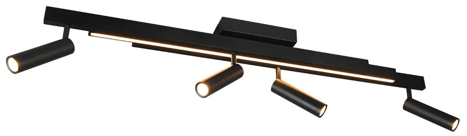 Φωτιστικό Οροφής Trio Lighting ZENO 648310532 Μαύρο Ματ (Black Mat) 2700 - 6500K