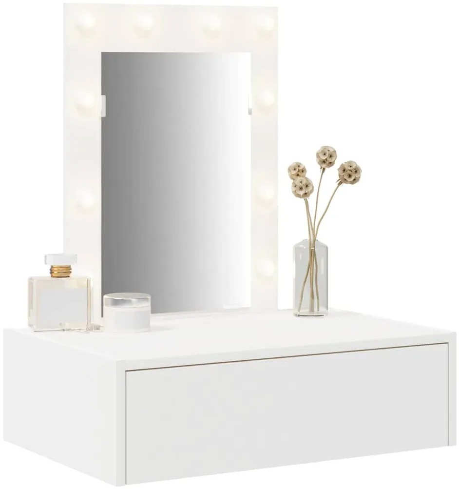 vidaXL Τραπέζι περιποίησης Λευκό 60 x 40 x 70 εκ. Επεξεργασμένο ξύλο