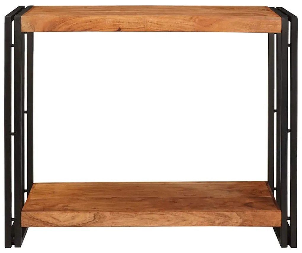 vidaXL Τραπέζι κονσόλας Καφέ 90 x 33 x 75 εκ Μασίφ ξύλο ακακίας