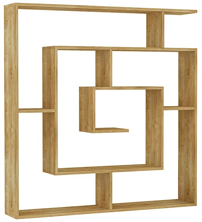 Βιβλιοθήκη Labirent Megapap χρώμα sapphire oak 125x22x129εκ.