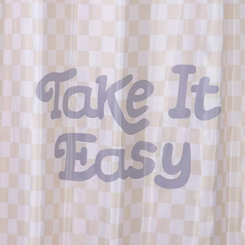 ΚΟΥΡΤΙΝΑ ΜΠΑΝΙΟΥ EASY 180X200 - BEIGE 5205495603193