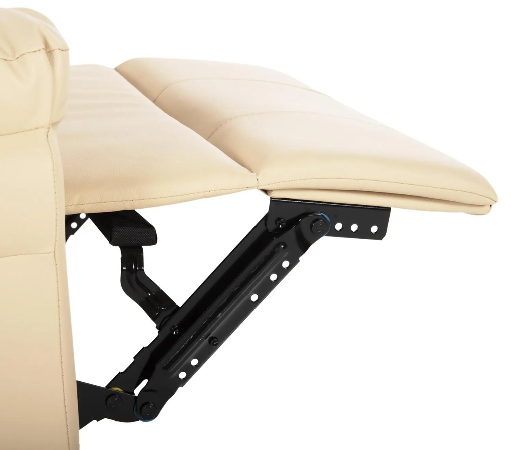 Πολυθρόνα HAPPER C9785.13 Μασάζ με Εκρού PU 76x94x102Υεκ. 76x94x102 εκ.