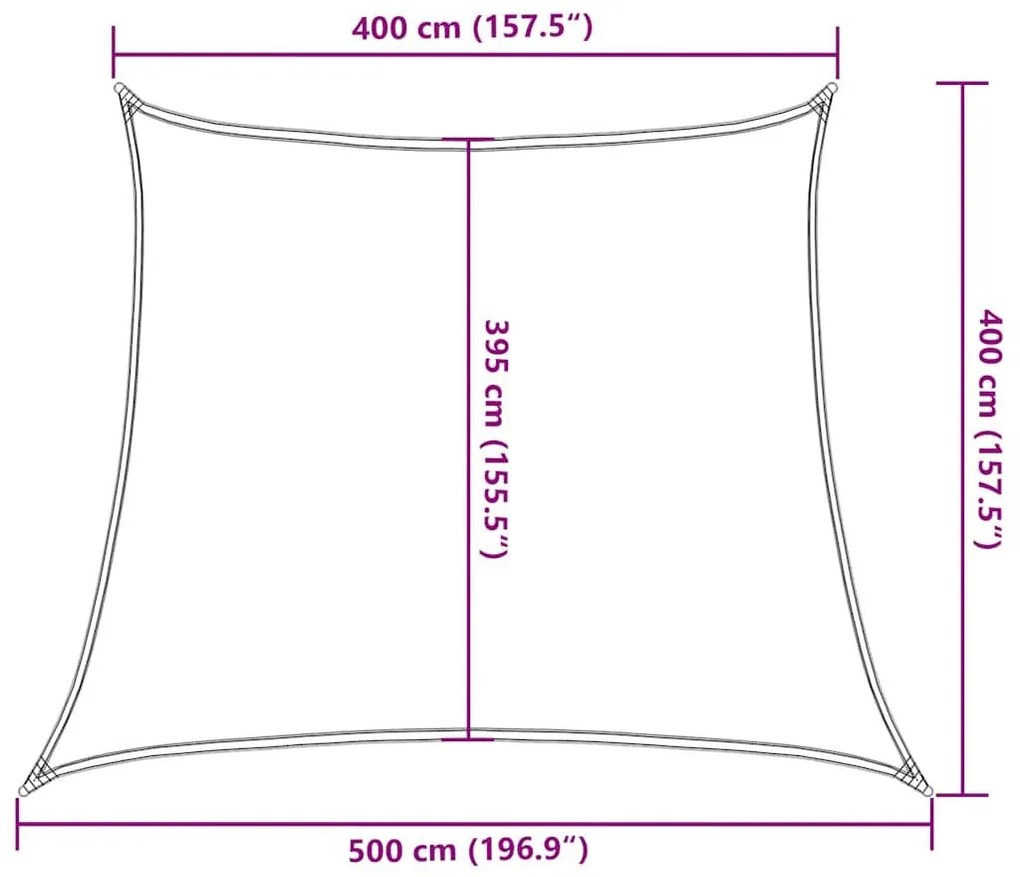 Πανί Σκίασης Κόκκινο 4/5 x 4 μ. από HDPE 160 γρ./μ² - Κόκκινο