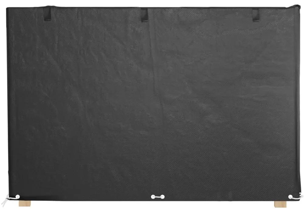 Κάλυμμα Κούνιας με 12 Κρίκους 215x150x130/150 εκ. Πολυαιθυλένιο - Μαύρο