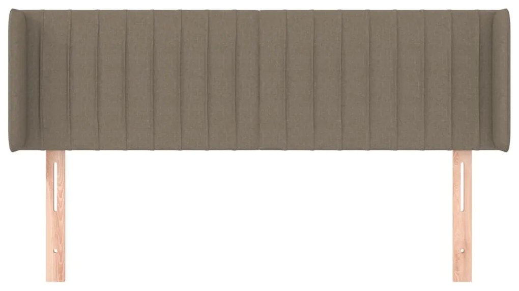 vidaXL Κεφαλάρι με Πτερύγια Taupe 147x16x78/88 εκ. Υφασμάτινο