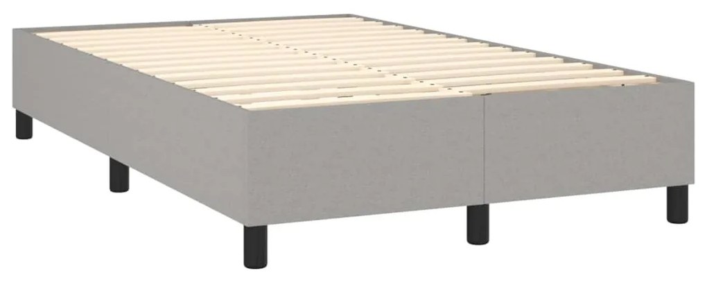 ΚΡΕΒΑΤΙ BOXSPRING ΜΕ ΣΤΡΩΜΑ ΑΝΟΙΧΤΟ ΓΚΡΙ 120X200 ΕΚ. ΥΦΑΣΜΑΤΙΝΟ 3136901