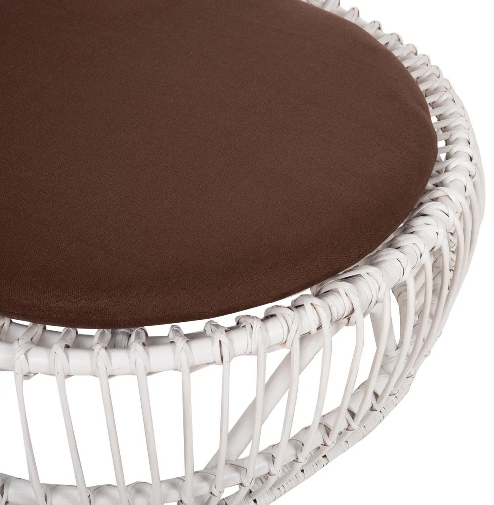 Καρέκλα - Πολυθρόνα ENTROPY C9840.02 Φυσικό Rattan με Καφέ Μαξιλάρι 80x97x85Υεκ. 80x97x85 εκ.