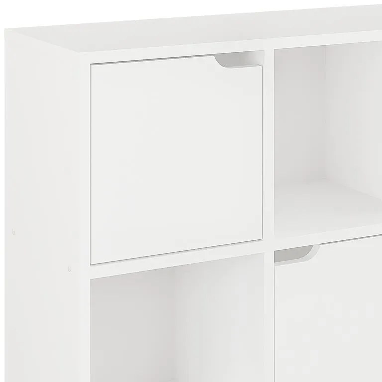 Βιβλιοθήκη Bookel σε λευκή απόχρωση 88.5x27.5x89.3εκ 88.5x27.5x89.3 εκ.