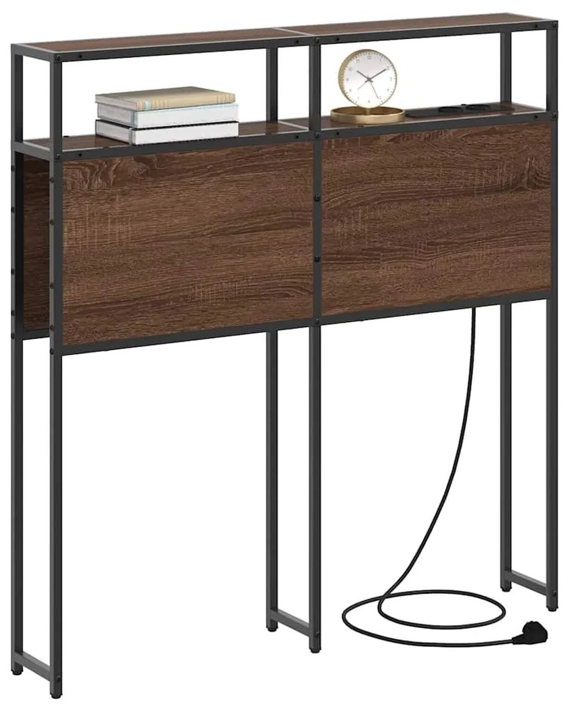 vidaXL Κεφαλάρι Αποθήκης Καφέ δρυς 75 cm Επεξεργασμένο ξύλο