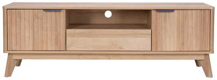 Έπιπλο τηλεόρασης Hamea pakoworld mdf σε φυσική απόχρωση 145x39,5x49εκ