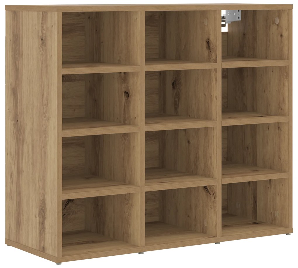 vidaXL Ντουλάπα Παπουτσιών με ράφι artisan δρυς 103x30x51 εκ